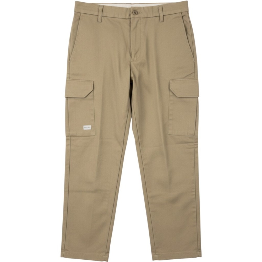 UniFirst SofTwill Mens Khaki Cargo Work Pants Tan 32x32 Utility Trousers